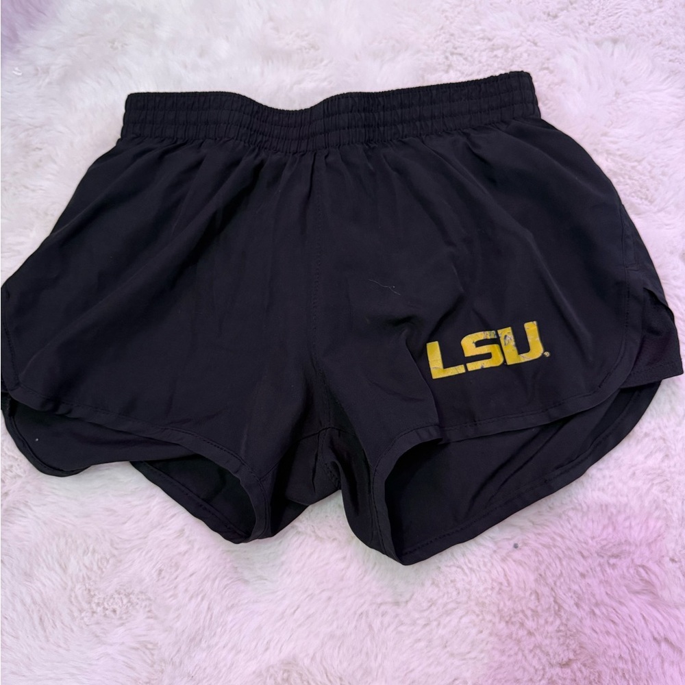 LSU Women's Black Athletic Shorts